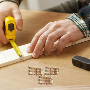 РЕЗЬБОВЫЕ ВСТАВКИ С ГАЙКОЙ ДЛЯ ДЕРЕВА