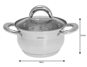 НАБОР ГОРШКОВ 10 шт. Набор кастрюль ИНДУКЦИЯ