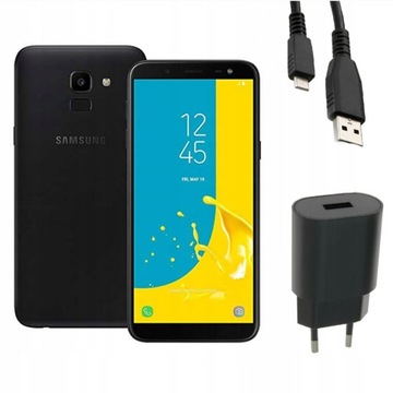 TEL. Smartfon Samsung Galaxy J6 Czarny + GRATISY