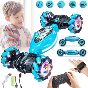 SAMOCHÓD TWISTER STEROWANY LED GESTEM RĘKI + PILOT