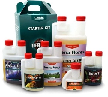 CANNA STARTER KIT - ZESTAW NAWOZÓW I STYMULATORÓW