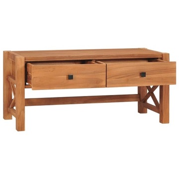 SZAFKA POD TELEWIZOR, 100X40X45 CM, DREWNO TEKOWE