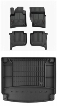 Set 3D gumové rohože Porsche Cayenne 2 2010-2017