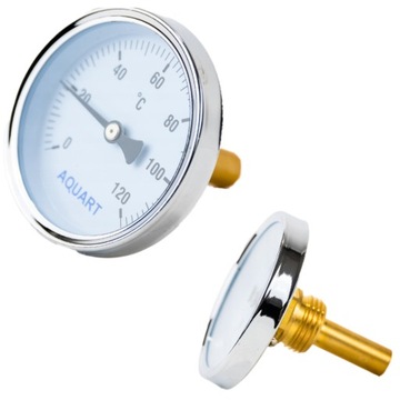 Termometr tarczowy 63 mm axialny 120°C 1/2