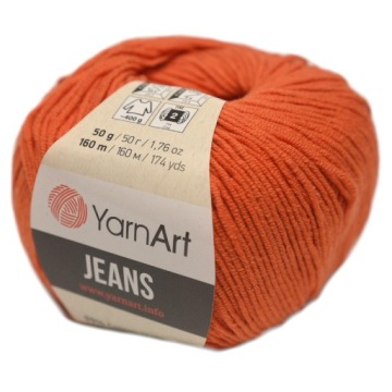 Пряжа YARNART JEANS 85 коньячная
