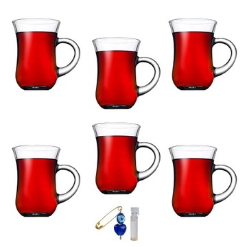 TURECKIE SZKLANKI DO HERBATY DUŻE 140ML