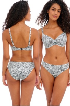 32FF / 70H Freya Cala Selva leopard plunge soft biustonosz do stroju kąpiel