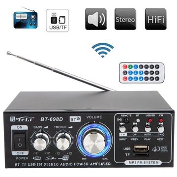 АВТОМОБИЛЬНЫЙ СТЕРЕОУСИЛИТЕЛЬ BT-698D BLUETOOTH FM-РАДИО HIFI ЦИФРОВОЙ АУДИО