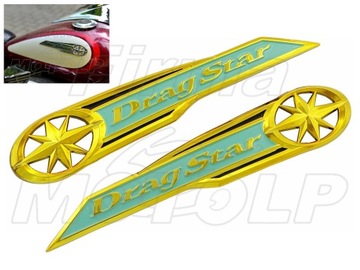ЭМБЛЕМА ЗНАК НАКЛЕЙКА НА ТАНК YAMAHA XVS 125 250 650 1100 DRAG STAR