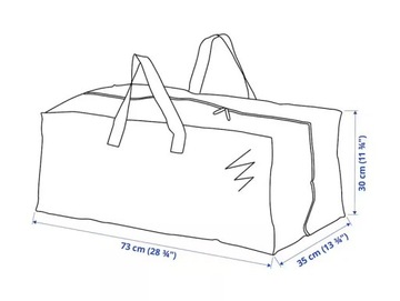 ИКЕА ФРАКТА Сумка для покупок и стирки бассейн 76л