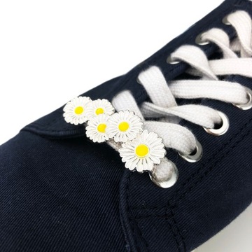 2 УКРАШЕНИЯ ДЛЯ ОБУВИ Шнурки Запонки Цветок ромашки