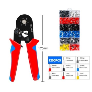 ОБЖИМНАЯ МАШИНА ДЛЯ СОЕДИНИТЕЛЕЙ ДЛЯ ОБЖИМКИ КОНЦОВ КАБЕЛЕЙ + 1200 ВТУЛОК