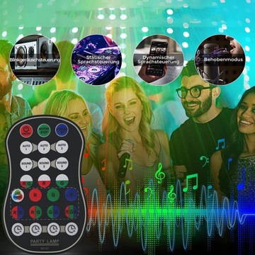 ПРОЕКТОР ДИСКОШАР RGB ЛАЗЕРНОЕ ОСВЕЩЕНИЕ ДЛЯ ВЕЧЕРИНКИ С ДИСТАНЦИОННЫМ УПРАВЛЕНИЕМ