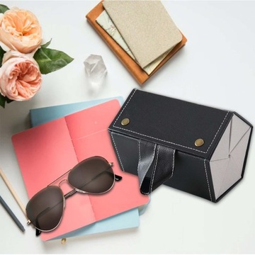 Футляр-органайзер для солнцезащитных очков Черные солнцезащитные очки для путешествий