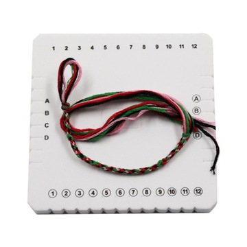 Kumihimo Disks Ручная круглая и плоская плетеная пластина, 4X Круглый Квадрат