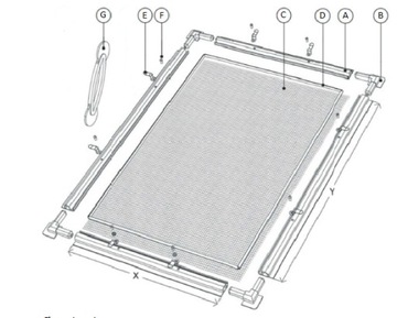 Москитная сетка на окно на заказ, профиль ALU PREMIUM!