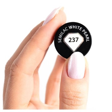 SEMILAC LAKIER HYBRYDOWY 237 WHITE PEARL 7ml