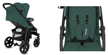 КОЛЯСКА LIONELO ANNET PLUS, ПЛЕНКА, РУЧКА GREEN FOREST