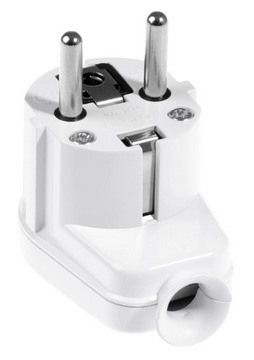 УГЛОВАЯ ВИЛКА С ЗАЗЕМЛЕНИЕМ 16А 230В WT-16U 03177