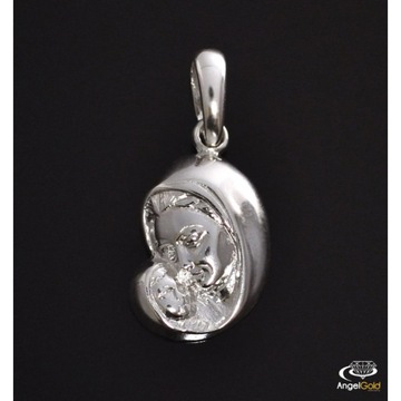 МЕДАЛЬ БОЖЬЕЙ МАТЕРИ И МЛАДЕНЦА, СЕРЕБРО 925 ПРОБЫ