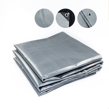 PLANDEKA 4x5M PREMIUM Mega Gruba 260g MROZOODPORNA