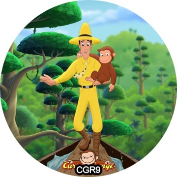 Украшение для дня рождения CAKE CAKE GEORGE сахарное 20 см