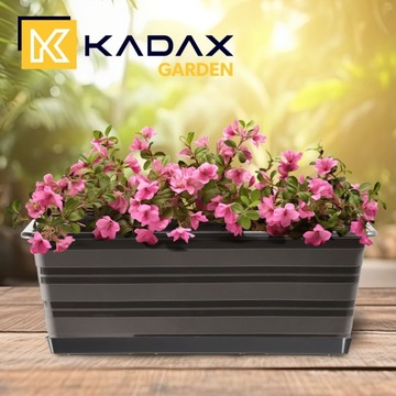 БАЛКОННАЯ ЯЩИКА 40см ЦВЕТОЧНЫЙ ГОРШОК + ПОДСТАВКА