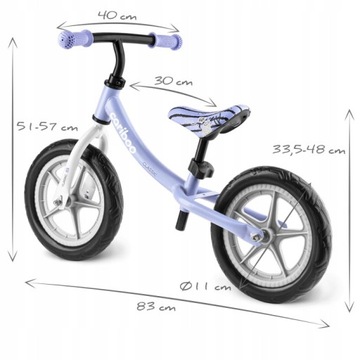 Легкий беговел CARIBOO 12 дюймов, вес до 30 кг First Bike