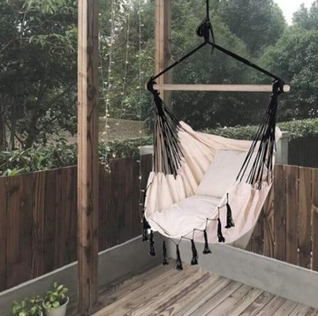 БРАЗИЛЬСКИЙ СТУЛ С ДВУМЯ ПОДУШКАМИ ДЛЯ САДОВЫХ КАЧЕЛЕЙ-ГАМАКОВ