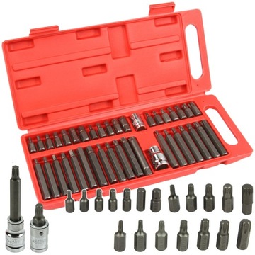 ZESTAW BITÓW KOŃCÓWKI 40 SZT IMBUS TORX SPLINE KLUCZE IMBUSOWE