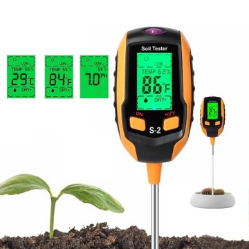 Skaitiklis testeris 5prieš1 sodo ph dirvožemio žemė temperatūra drėgmė