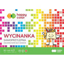 SAMOPRZYLEPNA WYCINANKA KOLOROWA A4 DO SZKOŁY