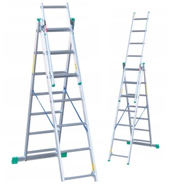 DRABINA DRABINY ALUMINIOWE 3x7 NA SCHODY DRABEX