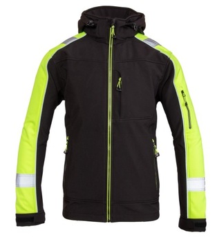 Softshell męski Benefit Rival odblask żółty r. XL