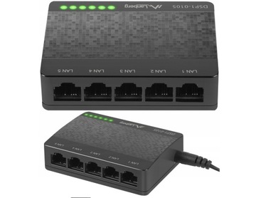 Switch 5 port 100MB Rozdzielacz Sieci Adapter LAN