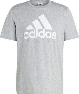 KOSZULKA MĘSKA ADIDAS ESSENTIALS SINGLE JERSEY 3-STRIPES TEE SZARA r M