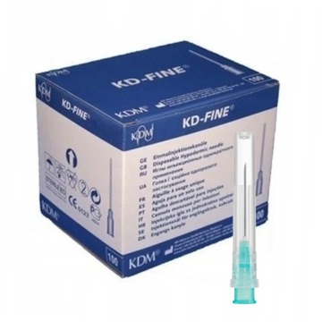 KD FINE Igły iniekcyjne 20G 0.9x40mm 100 szt.
