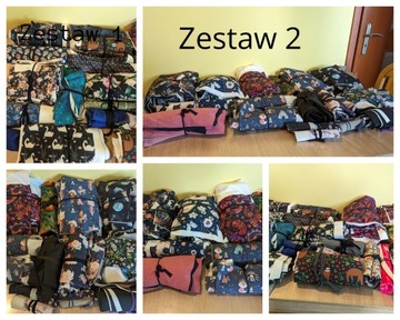 Resztki/ końcówki softshell, materiał przeciwdeszczowy, zestaw 2