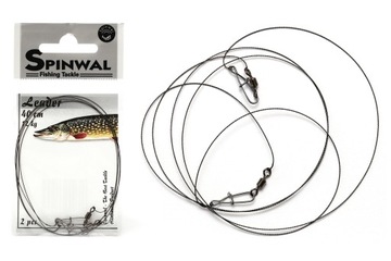 2x PRZYPON WOLFRAMOWY SPINWAL - 40cm/12kg
