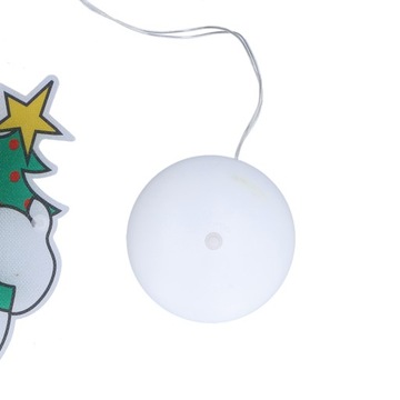 Рождественский снеговик на светодиодном оконном светильнике