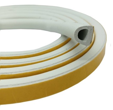 Uszczelka samoprzylepna EPDM typ D 12x10 mm biała do drzwi i okien iMATX