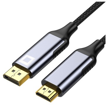 КАБЕЛЬ CO2 DISPLAYPORT HDMI 2.1 DP — КАБЕЛЬ HDMI FHD 240 Гц 8K 60 Гц HDR 1 м