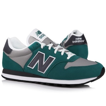 Buty sneakersy męskie sportowe New Balance ZIELONY SZARY