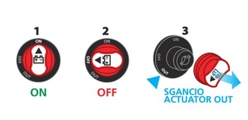 WYŁĄCZNIK ZASILANIA AKUMULATORA HEBEL 200A 32VDC