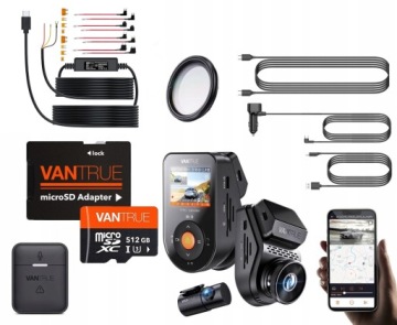 REJESTRATOR VANTRUE S1 PRO 2CH SONNET 1 + 512GB + ACC + FILTR CPL + PILOT