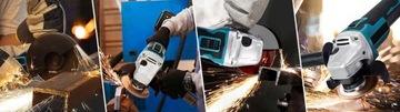Бесщеточная УГЛОВАЯ ШЛИФОВАЛЬНАЯ МАШИНА AKU 21В 125мм 860Вт