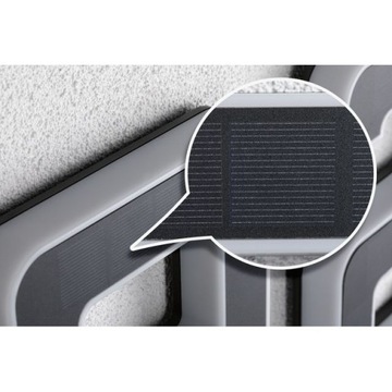 Oprawa elewacyjna SOLAR LED numer domu 8 3000K IP44 czarna