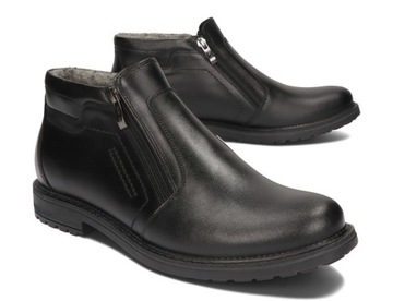 SZTYBLETY BUTY ZIMOWE POLSKIE 336/2 CZARNY 42