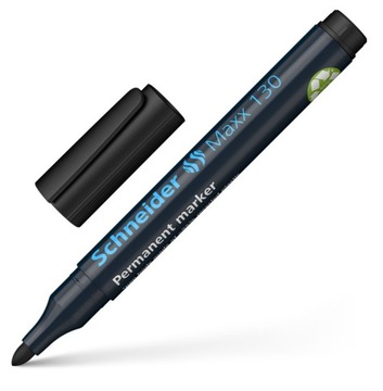 Marker czarny Schneider WODOODPORNY metal papier