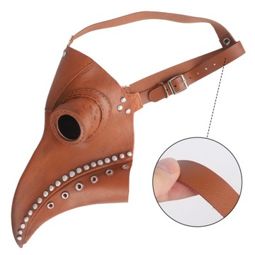 ЧУМНАЯ МАСКА ДОКТОРА ОБЩЕСТВЕННАЯ ПТИЦА ХЭЛЛОУИН КОСПЛЕЙ ПУ КОЖА